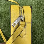 Kate Spade Hayes Leather Camera Crossbody Bag Bow Ribbon Sunflower Yellow Photo 10