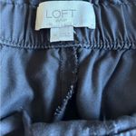 Loft  Black Paper-bag Lyocell Jogger Pants Size Medium Style 532812 Photo 8