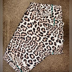 Aerie Real Soft Trouser Pajama / Lounge pants size large leopard & green stripe Photo 4