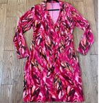 J.Jill collared faux wrap printed dressāsize m Photo 5