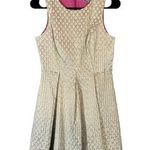 Eliza J Cream Print Embroidered Sleeveless Fit & Flare Formal Dress Women Sz 2P Photo 0