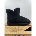 Kirkland Signature Kirkland Women's Shearling Scalloped Edge Suede Boot Booties Black NEW Size 7 Photo 6