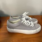 Cushionare  Tag Low Top Canvas Sneaker Grey White Memory Foam Insole Platform 8.5 Photo 5