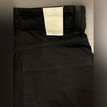 ZARA women’s straight leg black denim unfinished hem excellent condition size 4 Photo 3