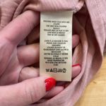 Anthropologie V Neck Lace Wedge Tee Pink Photo 3