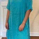 Boutique Basic teal linen dress   Photo 1