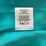 Attention blouse high/low style lasercut design top neckline short sleeve Sz LG Photo 7