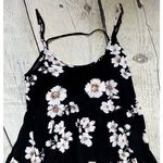 Brandy Melville Black Floral Jada Mini Dress Photo 9