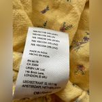 Free People  yellow Nova Tiered Floral Maxi Skirt Linen blend gypsy boho Small Photo 6