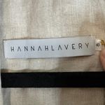 HANNAH LAVERY Linen Shawl Collar Wrap Blazer Jacket Neutral Size 8 Tan Photo 4