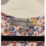 Anthropologie FIGUEROA & FLOWER Floral Sheer Short Sleeve Blouse Photo 1