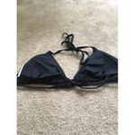 Michael Kors Women's Black Silver Tie Neck/Back Bikini Swim Top Size Unknown Photo 4