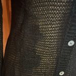 Vintage 70s sheer floral cardigan Black Photo 5