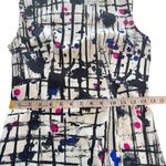 Milly Paint Splatter Scribble Abstract Shift Dress Sleeveless Career Workwear 2 Photo 13