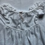 Free People  white cotton puff sleeve adjustable top Photo 1