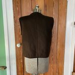 Banana Republic  Faux Fur Brown Sleeveless Full Zip Vest - Size XL Photo 3