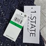 1. State  Beach Crochet Lace Convertible Tank Dress Swim Cover-Up Navy Blue L NWT Photo 2