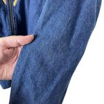 Vintage Gepetto Women’s Large Jean Jacket Rhinestone X’s & O’s Embellished Blue Photo 6