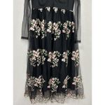 JJ's House  Midi Dress Gown Large Black Lace Tulle Embroidered Fairy Whimsigoth Photo 5