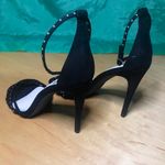 Windsor Women’s Black Open Toe Strap Stiletto Pump Size 8 Photo 5