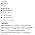 Free People Cropped Semi Sheer Tank  Photo 2