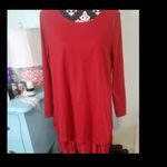 Red ruffle bohemian bow back dress NWT Photo 3