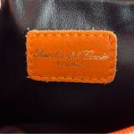 Scuola del Cuoio Firenze Orange Leather Clutch Convertible Shoulder Bag Photo 3