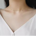 Sterling Silver Dainty Gold Plated 925  Beaded Choker Photo 7