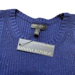 Banana Republic NWT  Navy Blue Organic Cotton Knit Sweater Vest Medium Photo 4