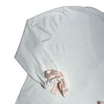 Gal Meets Glam Ivory and Pink Ribbon Cardigan Womens L Photo 5