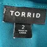 Torrid  Teal Womens Top 2X Workwear Office Career Casual Dressy Feminine … Photo 1