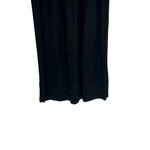Anthropologie  The Somerset Jumpsuit Black‎ Satin Wide Leg Short Sleeve Black XS Photo 6