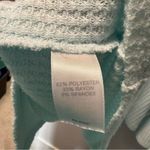 J. Jill Open Front Waffle Print Light‎ Blue Pastel Cardigan Lightweight Plus 3X Photo 4