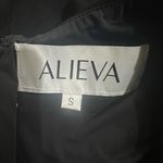 Alieva Black Sleeveless Asymmetrical Neck Bodysuit Workwear Going Out Photo 5