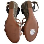 Cole Haan EUC Leather Myra Wedge Sandals Brown Black Size 11 Photo 8