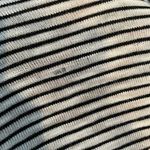 Van Heusen White with Black Stripes Top Size Large Photo 7