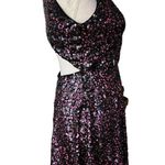 Adrianna Papell Hailey Logan  Skater Party Dress 9/10 Pink Sequin Sleeveless New Photo 14
