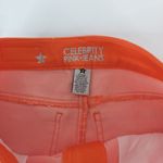 Celebrity Pink  Women's Juniors' Cuffed Colored Denim Shorts Size 3 Neon Orange Photo 6