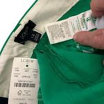 J.Crew Linen Blend Shorts NWT Womens 12 Bright Green Scalloped Hem Chino Boho Photo 6