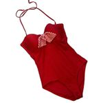 Matilda Jane  Poolside Party Red One Piece Swimsuit, Sz S Photo 4