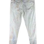 7 For All Mankind 7 For All Mankind Womens Jeans Size 27 White Multicolored Tie Dye Skinny Leg Photo 1