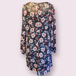 Forever 21  Plus Sheer Long Sleeve Floral Mini Dress - size 2XL Photo 9