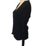 Lord & Taylor black button down soft cardigan sweater size medium Photo 3