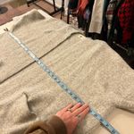 Look By M Gray Knit Soft Oversized Open Style Cardigan Sweater Pockets One Size White Size L Photo 8