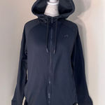 Under Armour  Black Tech Terry Full Zip Hoodie Jacket Women's Large Photo 0