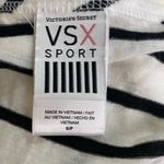 Victoria's Secret Victoria’s Secret Sport black white stripe short sleeve v neck tee S 70% cotton Photo 8