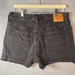 Levi's  501 Black Denim Cutoff Shorts Button Fly High Rise Size 31 Boho Grunge Photo 0