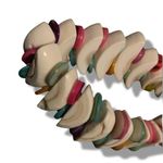 Funky Multicolored Ceramic Button Bracelet Multiple Photo 1