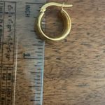 Chic 14k Gold Thick Textured Hoops Photo 4