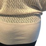 Cache Pink Knit Peek A Boo Faux Wrap Top New Metallic Kissed Plunging V NWT $118 Photo 4